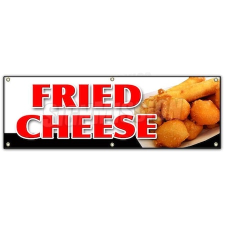 Signmission FRIED CHEESE BANNER SIGN french poutine melted cheddar bacon ranch B-72 Fried Cheese